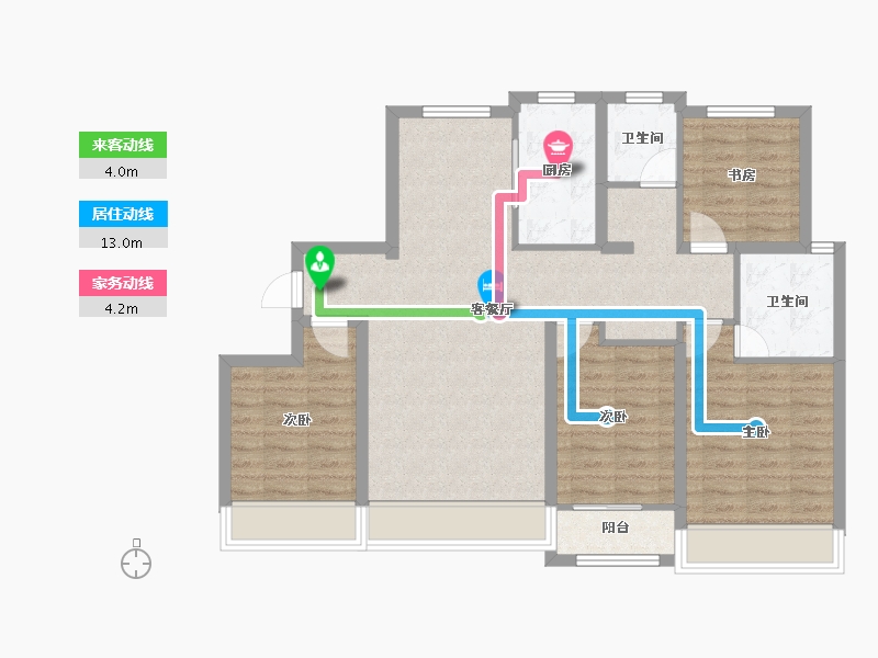 山东省-东营市-众凯学府-92.57-户型库-动静线