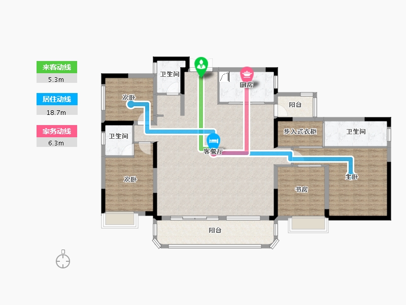 四川省-眉山市-领地·观江府-184.00-户型库-动静线