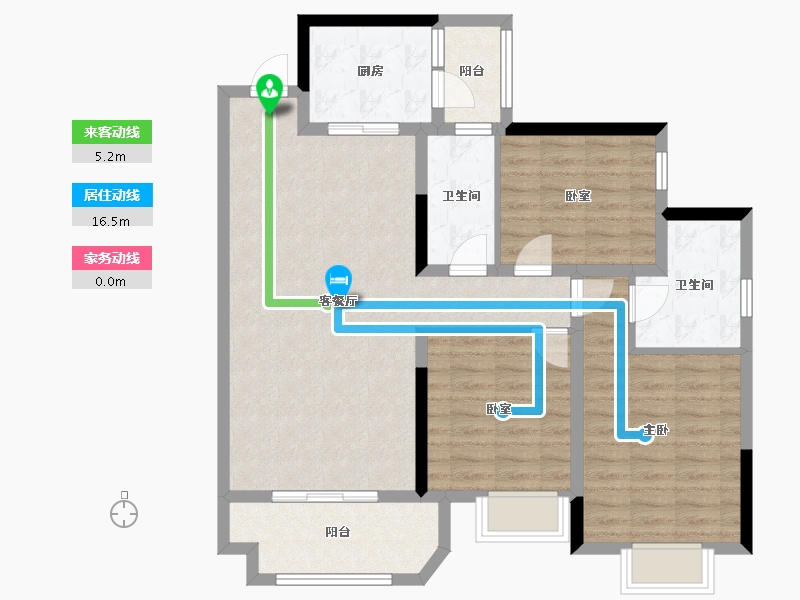 四川省-眉山市-领地·观江府-115.00-户型库-动静线