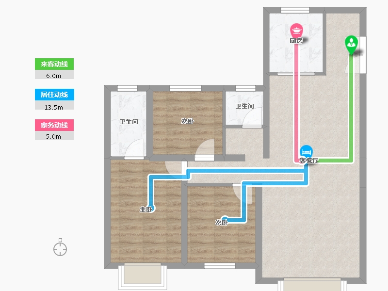 新疆维吾尔自治区-乌鲁木齐市-德睿尚品-79.12-户型库-动静线