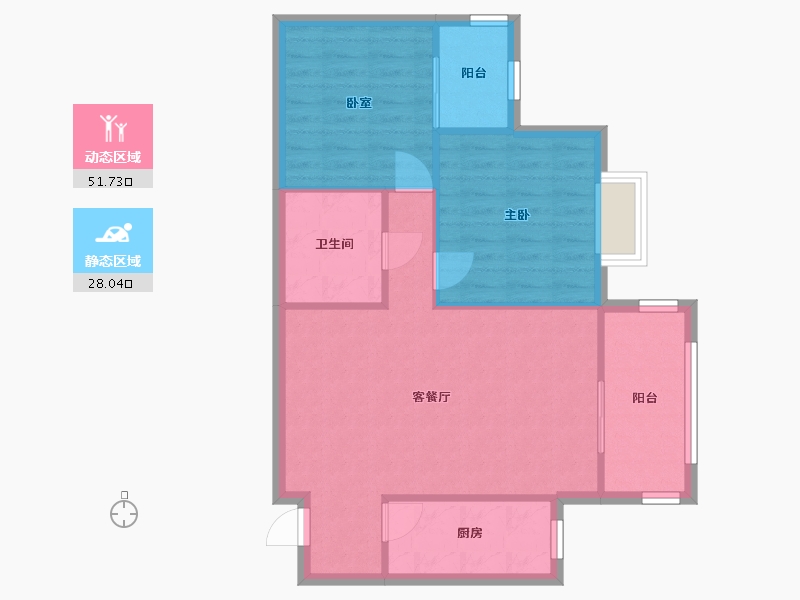 四川省-成都市-石油苑-67.00-户型库-动静分区