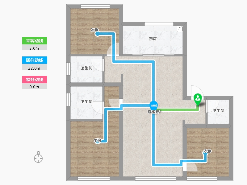 河北省-石家庄市-福美健康城公园郡-79.41-户型库-动静线