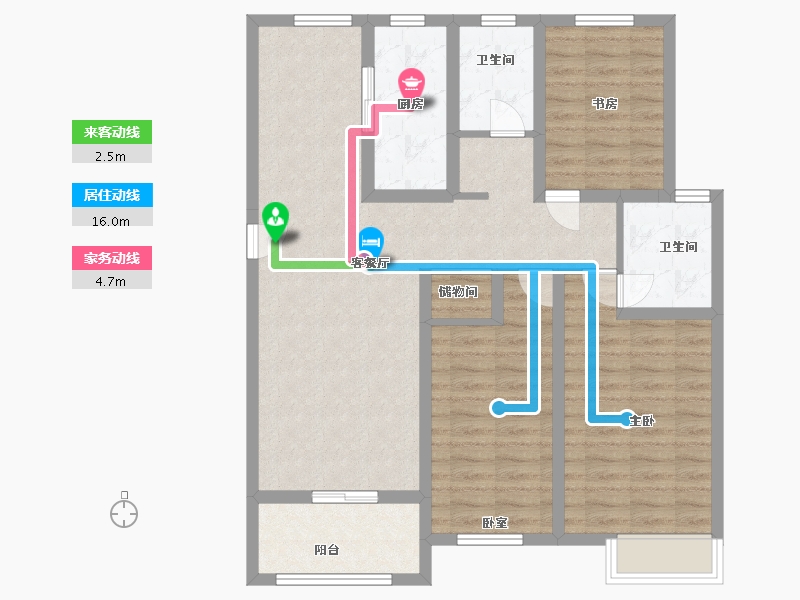 江苏省-徐州市-港利上城国际-97.00-户型库-动静线