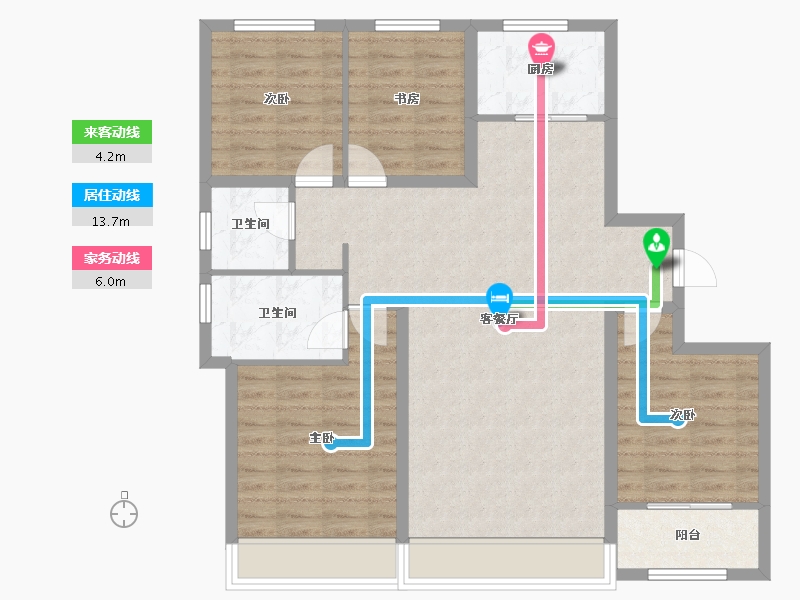 山东省-东营市-众凯学府-97.51-户型库-动静线