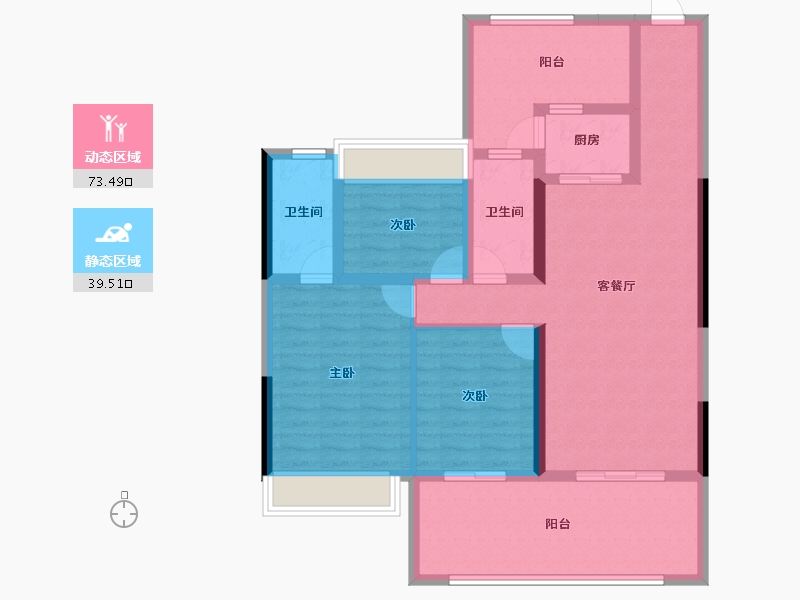 广东省-肇庆市-君安·峰景湾-100.50-户型库-动静分区