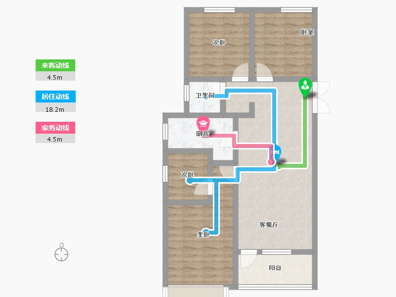 河北省-石家庄市-尚峰悦庭-77.71-户型库-动静线