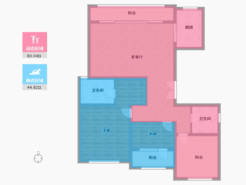 吉林省-吉林市-盈胜春晓-112.08-户型库-动静分区