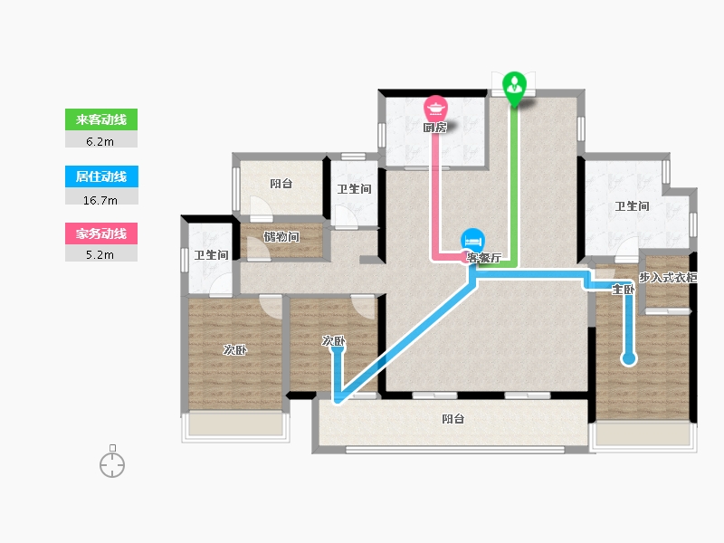 广东省-肇庆市-世茂滨江壹号-150.59-户型库-动静线