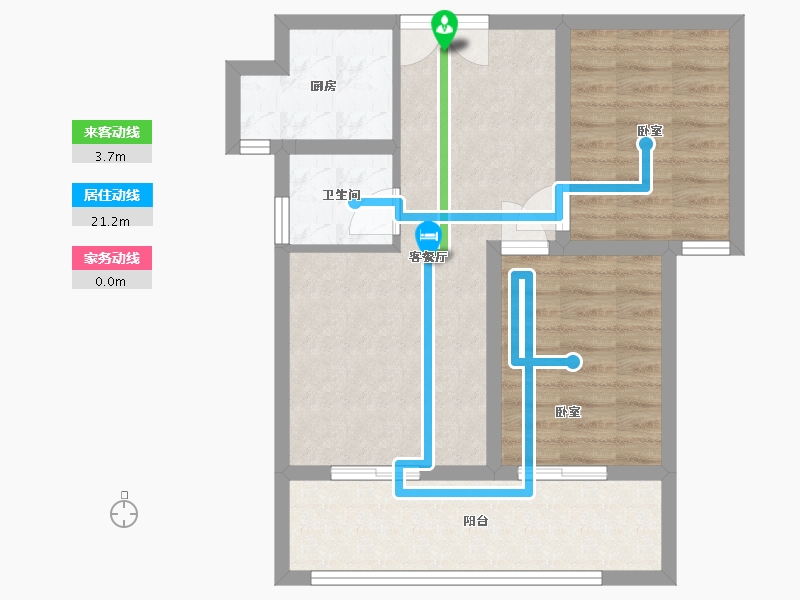 河南省-洛阳市-中弘A区栖和苑-61.53-户型库-动静线