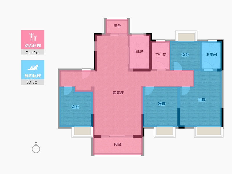 江西省-赣州市-招商雍景湾-112.05-户型库-动静分区