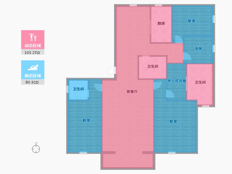 河北省-承德市-豪庭御景二期-170.33-户型库-动静分区