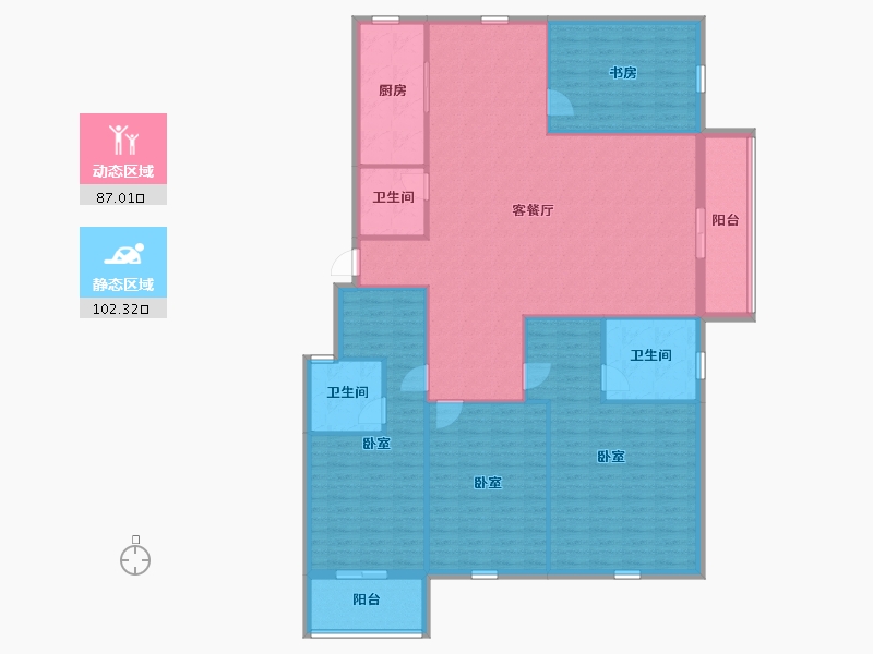 河北省-承德市-豪庭御景二期-175.13-户型库-动静分区