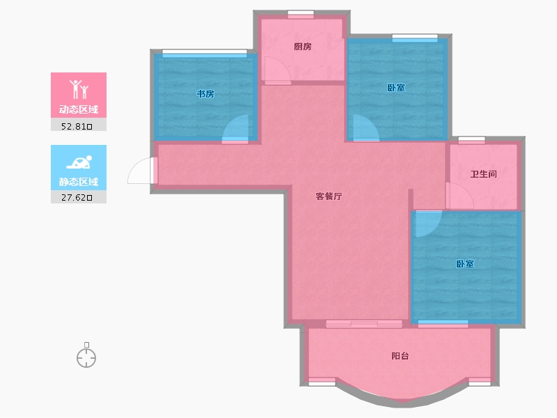 四川省-乐山市-天下学府-72.37-户型库-动静分区