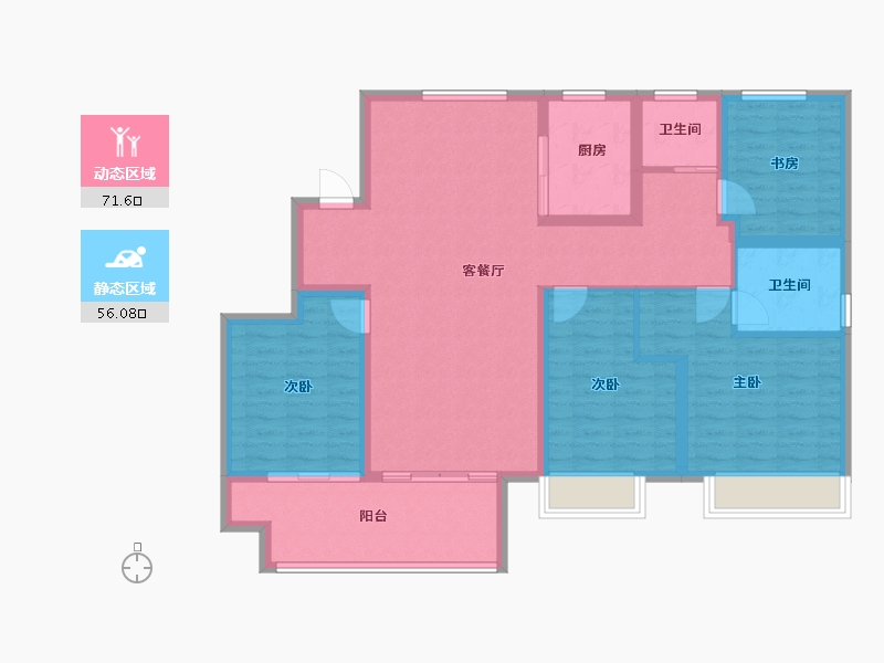 河南省-安阳市-滑县建业尊府-114.86-户型库-动静分区