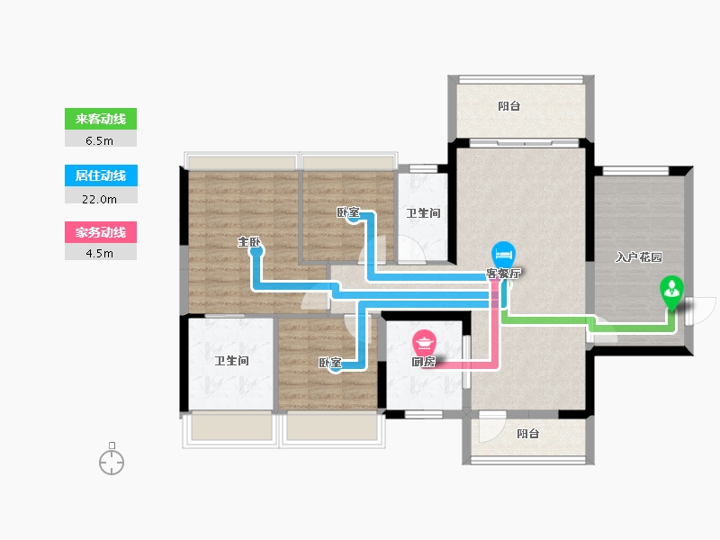 广东省-云浮市-翔顺筠州小镇-97.68-户型库-动静线