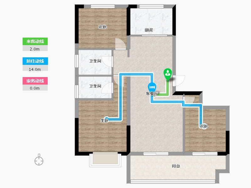 安徽省-阜阳市-界首华安公园城-92.68-户型库-动静线