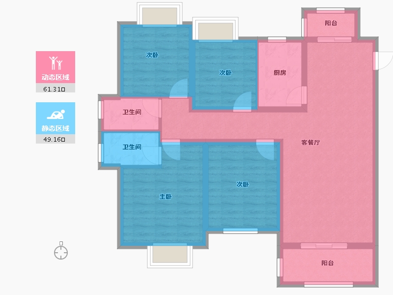 江西省-吉安市-美璟华府-98.18-户型库-动静分区