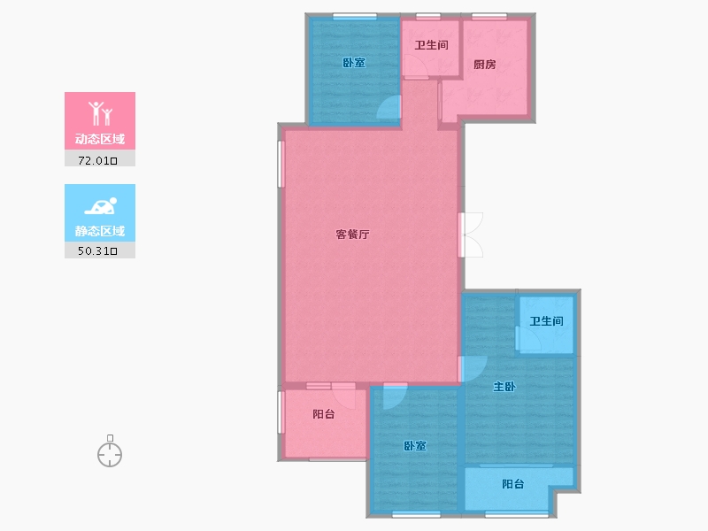 山东省-滨州市-中兴玉玲珑-111.10-户型库-动静分区