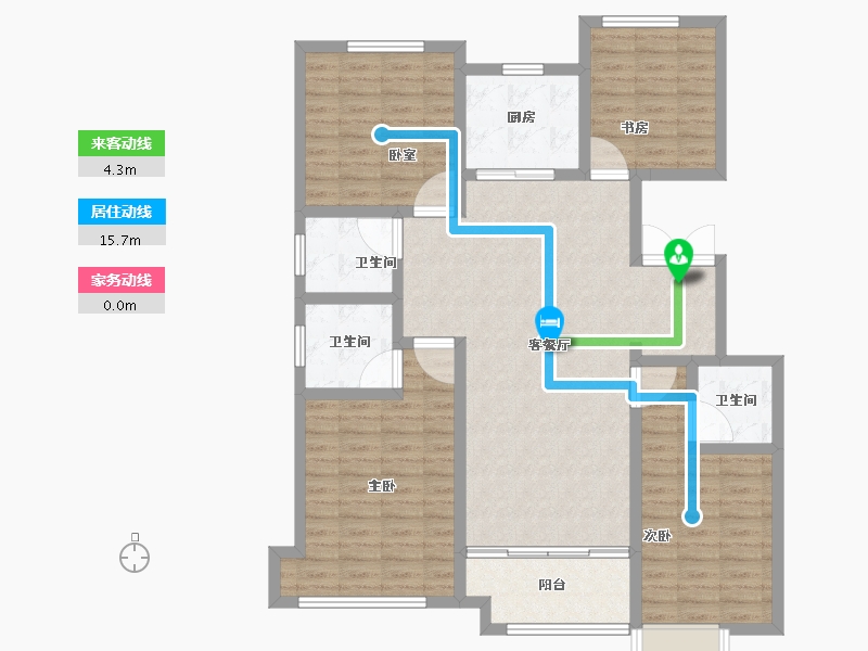 山东省-滨州市-荣盛墨香山南-115.21-户型库-动静线