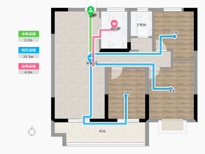 安徽省-阜阳市-安建雍和府-82.57-户型库-动静线