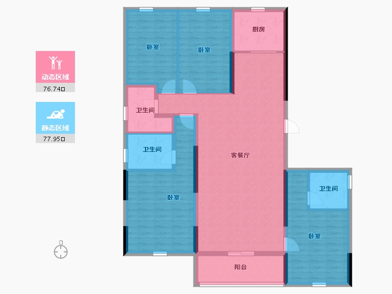 河北省-承德市-豪庭御景二期-139.73-户型库-动静分区