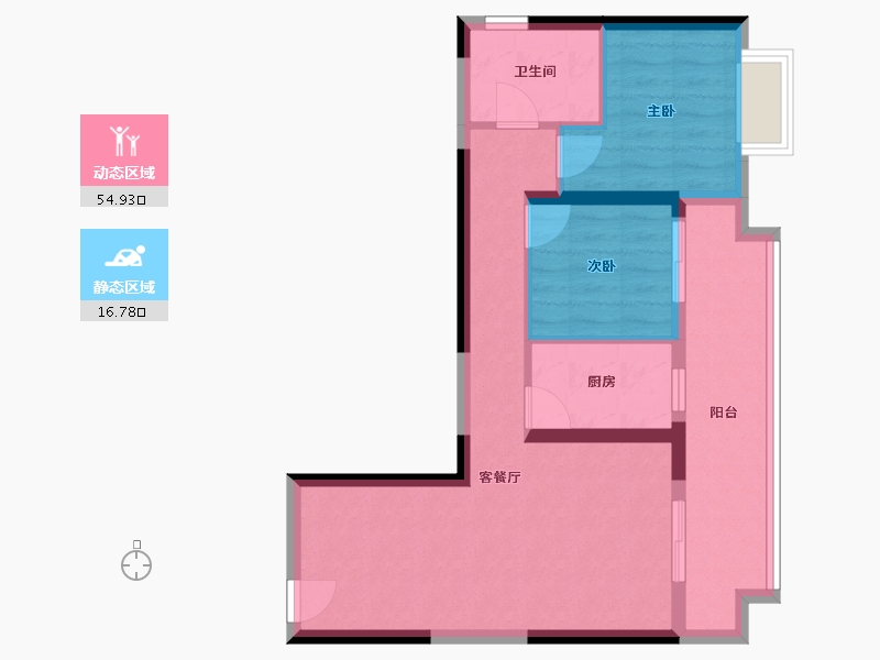 广西壮族自治区-北海市-龍胤银滩天际-63.26-户型库-动静分区