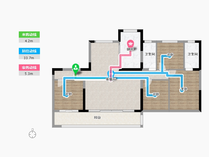 安徽省-滁州市-碧桂园翰林苑-114.41-户型库-动静线