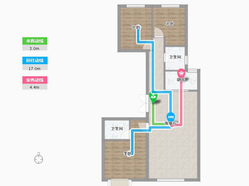 内蒙古自治区-包头市-方兴衛仕府-78.80-户型库-动静线