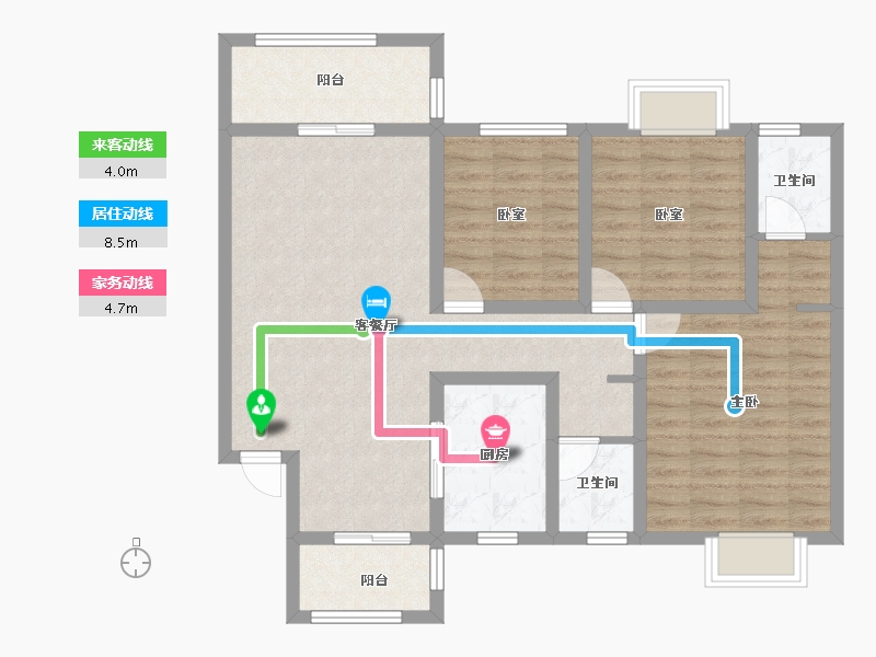 广西壮族自治区-桂林市-昭州鑫城C4区-92.05-户型库-动静线