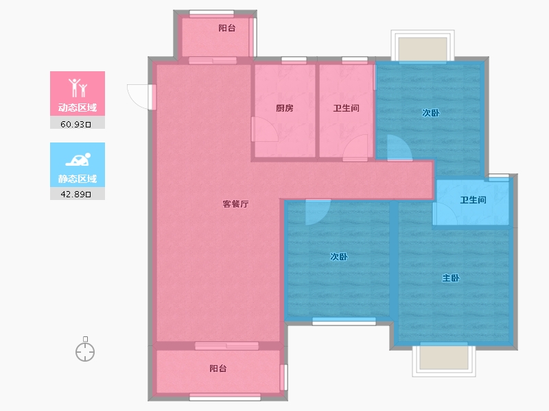 江西省-吉安市-美璟华府-93.50-户型库-动静分区