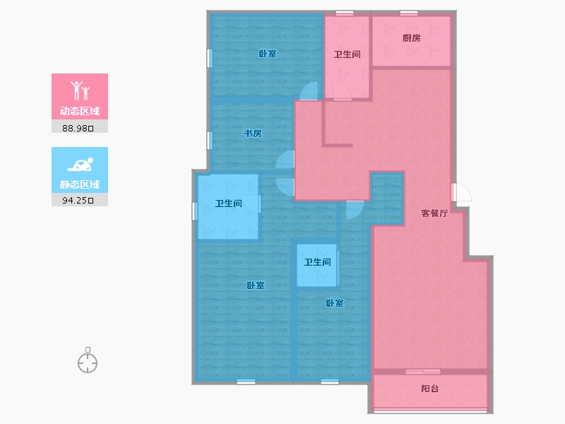 河北省-承德市-豪庭御景二期-166.76-户型库-动静分区