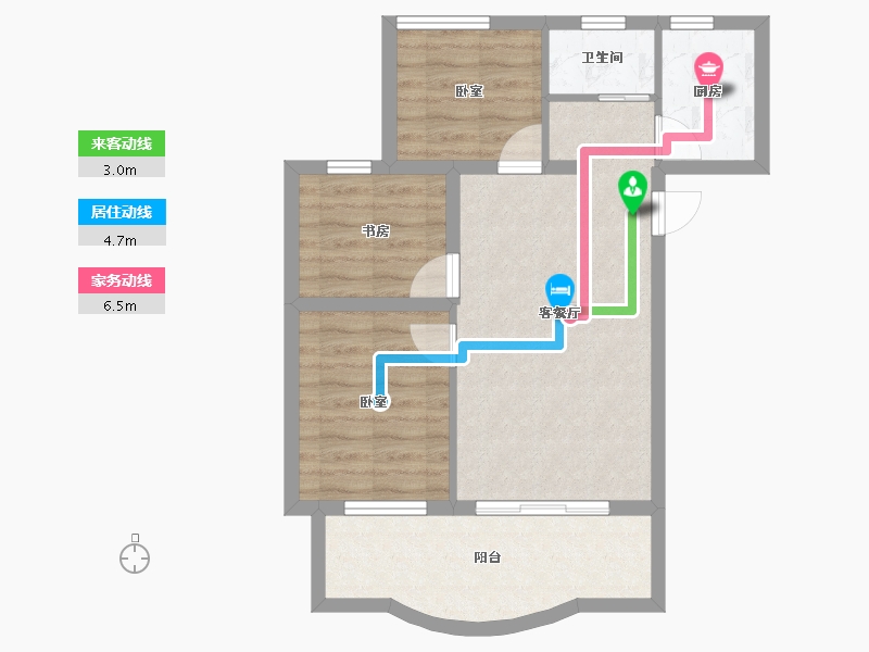 四川省-乐山市-天下学府-62.39-户型库-动静线