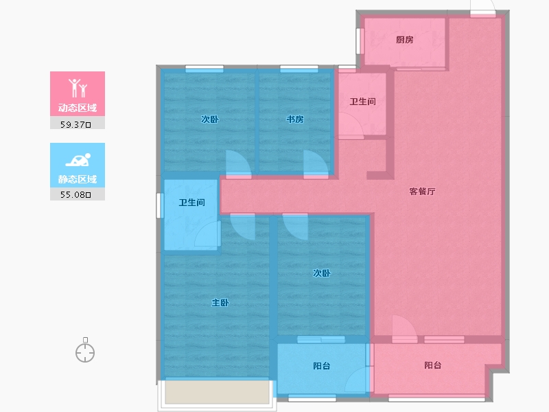 山东省-日照市-天宁君悦府（南区）-120.00-户型库-动静分区