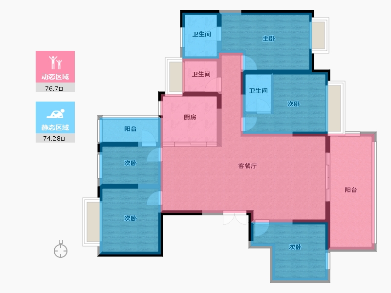 云南省-玉溪市-云上城-134.00-户型库-动静分区