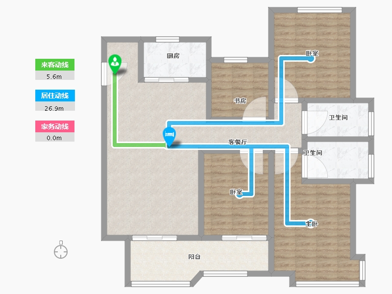 山东省-滨州市-荣盛墨香山南-114.40-户型库-动静线