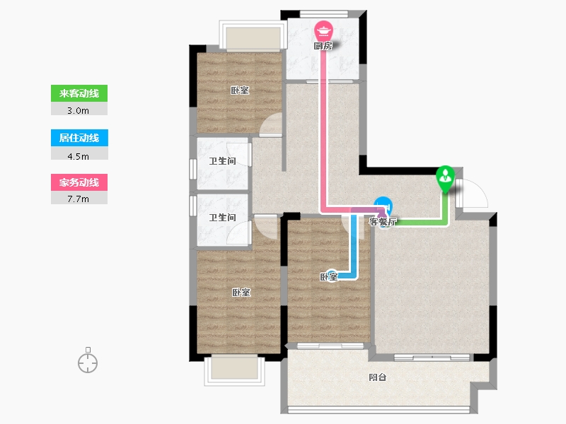 湖南省-衡阳市-东投归雁台-93.28-户型库-动静线