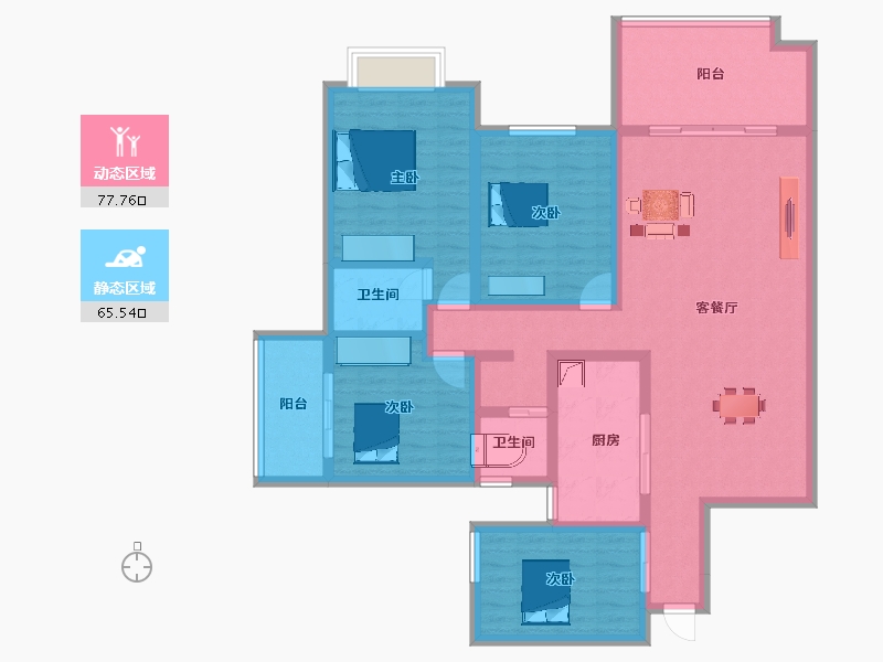 湖南省-湘西土家族苗族自治州-万利宏富-127.30-户型库-动静分区