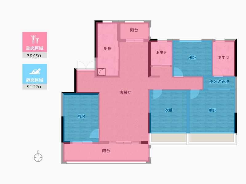 河南省-新乡市-正弘悦云境-114.41-户型库-动静分区