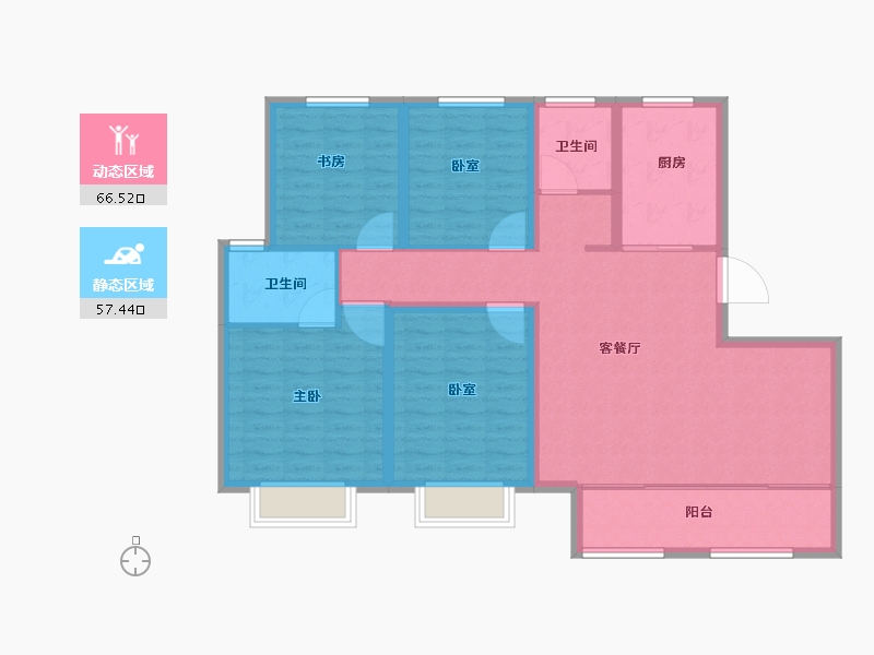 河北省-沧州市-御湖上院-112.00-户型库-动静分区