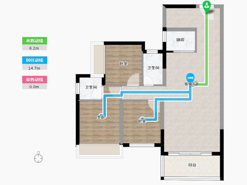 广东省-河源市-友诚丽苑-85.46-户型库-动静线