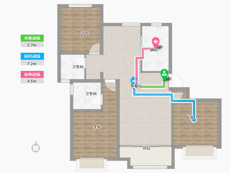 河北省-沧州市-御湖上院-101.60-户型库-动静线