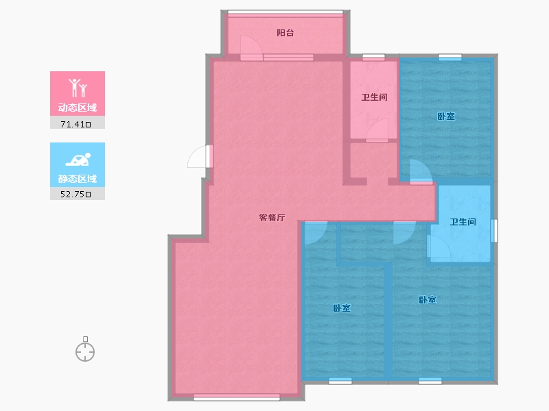 吉林省-辽源市-智慧康养小镇罗兰香谷-112.00-户型库-动静分区