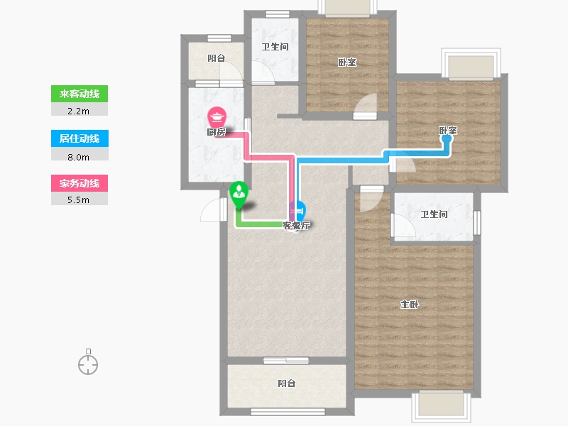 广西壮族自治区-桂林市-昭州鑫城C4区-99.30-户型库-动静线