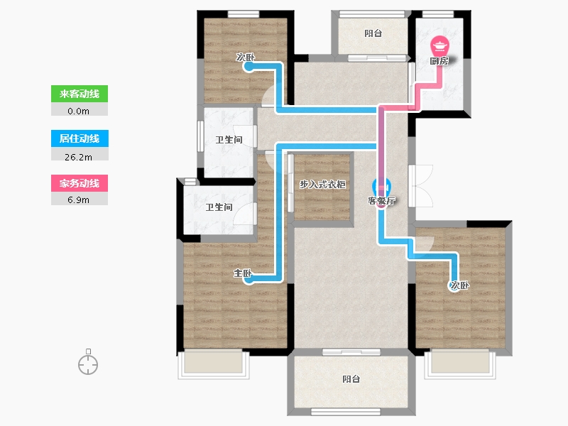 河南省-郑州市-正商雅庭华府-108.93-户型库-动静线