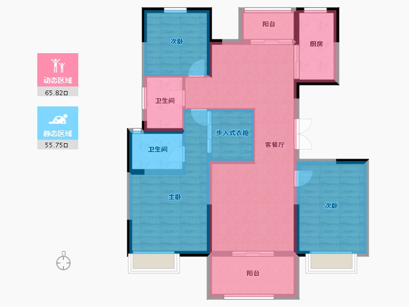 河南省-郑州市-正商雅庭华府-108.93-户型库-动静分区