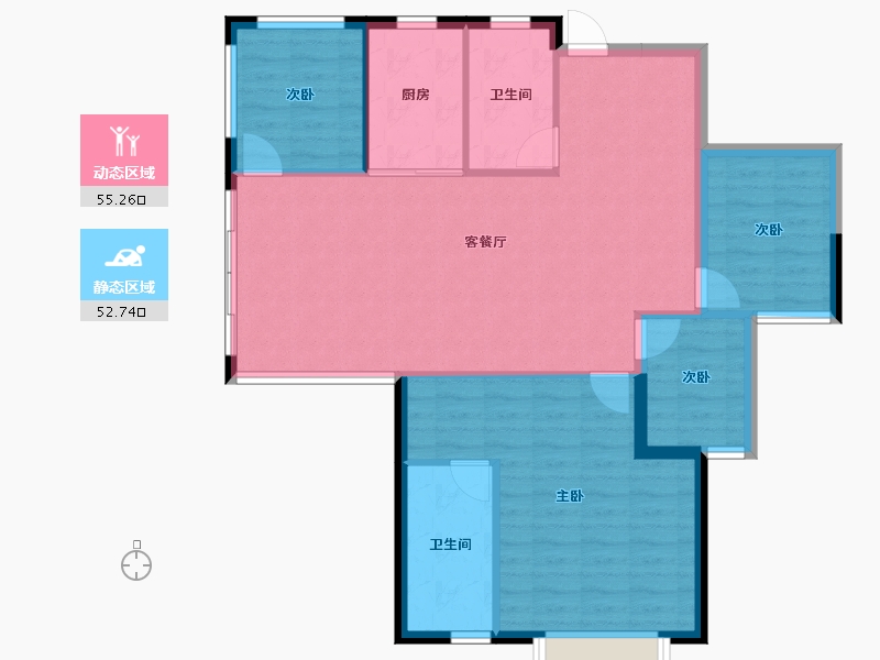 湖南省-株洲市-第四代住房未来社区-99.47-户型库-动静分区