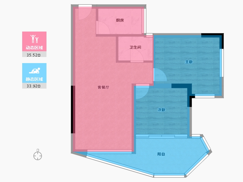 海南省-文昌市-椰景湾-61.80-户型库-动静分区