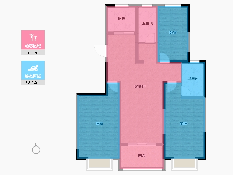 河南省-新乡市-合众凤凰故里-104.00-户型库-动静分区