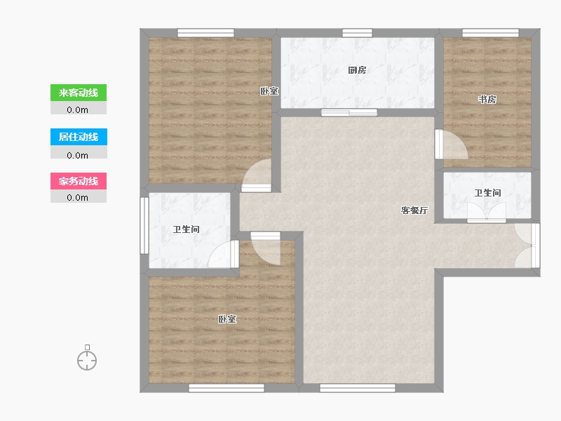 青海省-西宁市-九洲河畔世家-101.00-户型库-动静线