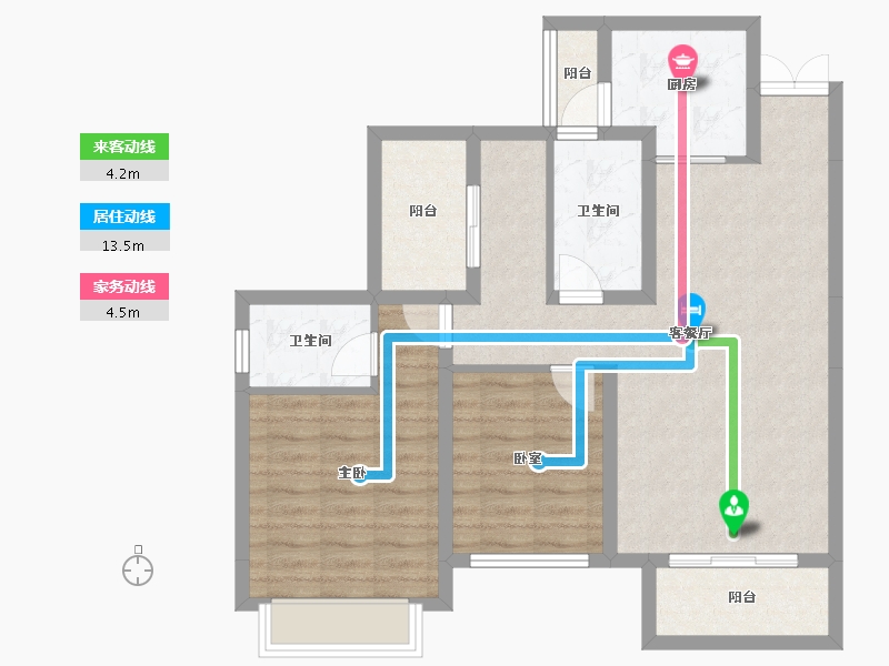 四川省-成都市-奥园玖俪湾-83.02-户型库-动静线